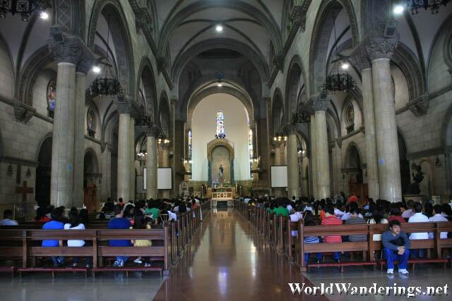 Inside the Manila Cathedral