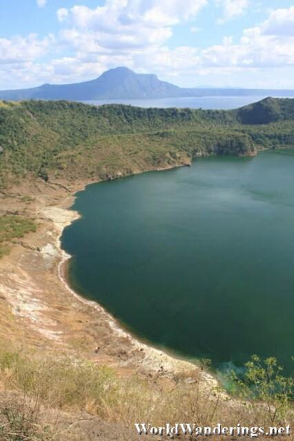 Crater Lake on From the Top of Taal Volcano