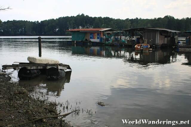 Floating Village in Pulau Ubin