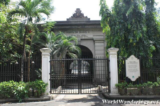 Puerta de Isabel II at Intramuros