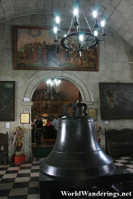 Large Bell at the Entrance of San Agustin Museum