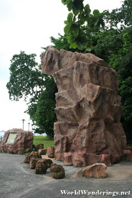 Replica of the Batu Berlayar