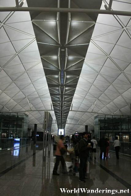 Impressive Ceiling at Hong Kong International Airport