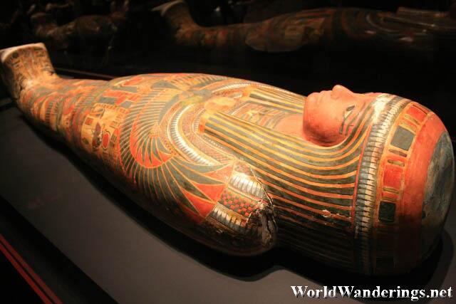 Sarcophagus with a Mummy in the Quest for Immortality