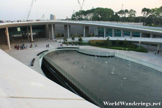 The Fountain Area at the Marina Barrage