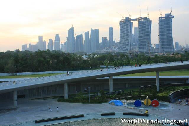 Great View of the Central Business District from the Marina Barrage