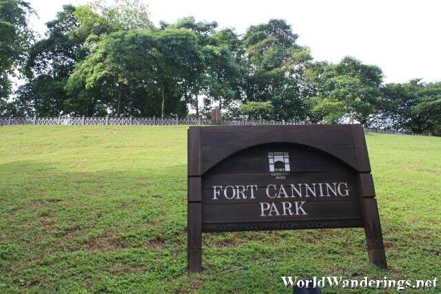 View of Fort Canning Hill