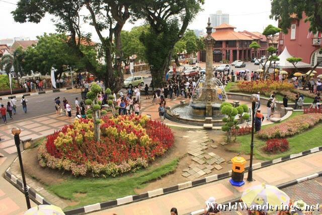Melaka Town Square Filled with People
