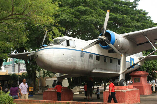 Vintage Airplane at the Melaka Transportation Museum