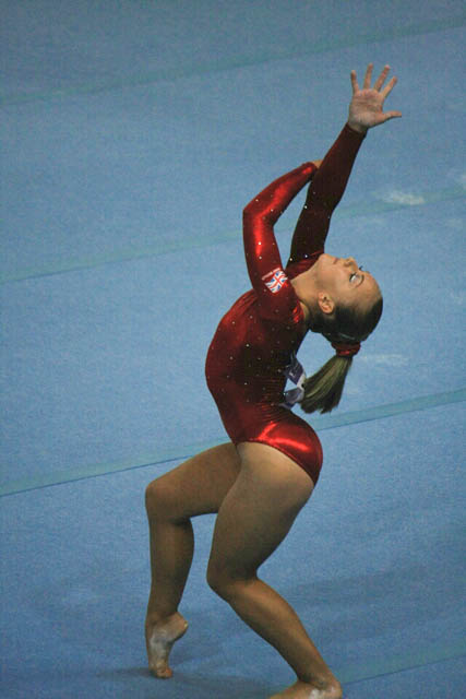 Jessica Hogg of Great Britain in Her Floor Exercises Routine