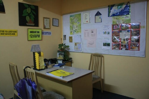 Reception Desk at Camlodge