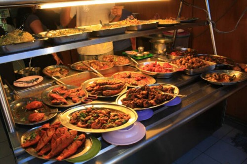 You Can Choose Your Dishes Here at Restoran Kumar