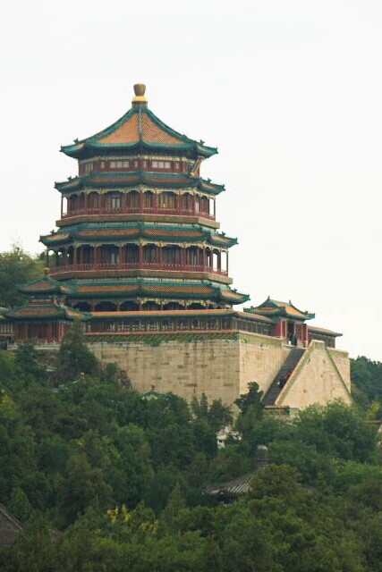 Elegant Tower of Buddhist Incense Soars About Wanshou Hill