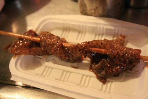 Fried Snake at Donghuameng Night Market