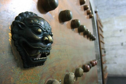 Detail of a Door in the Ding Tomb 定陵