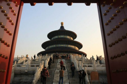 Temple of Heaven 天坛 from one of the Gates