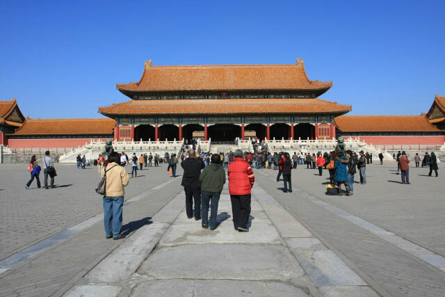 Walking Along the Emperor's Road to the Gate of Supreme Harmony 太和门