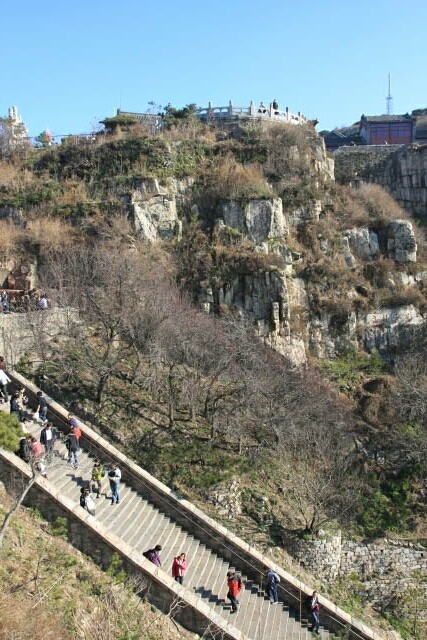Part of the Stairs to Mount Tai 泰山