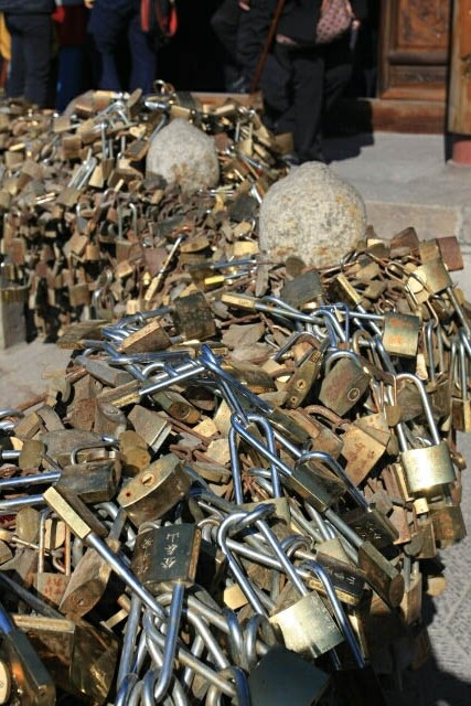 Thousands of Locks here at Mount Tai's Summit