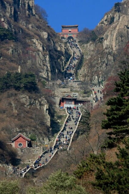 Most of the Staircase at Mount Tai 泰山