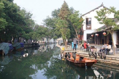 Riverside Scene in Zhou Zhuang 周庄