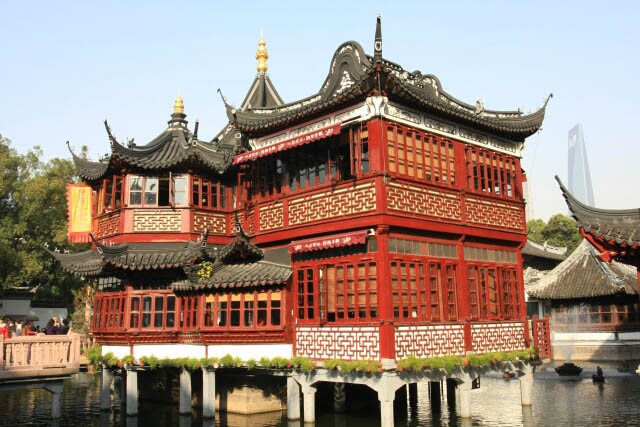 Beautiful Ming Dynasty Buildings at the Yuyuan Gardens 豫园