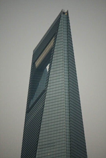 Close Up of the Shanghai World Financial Center 上海世界金融中心