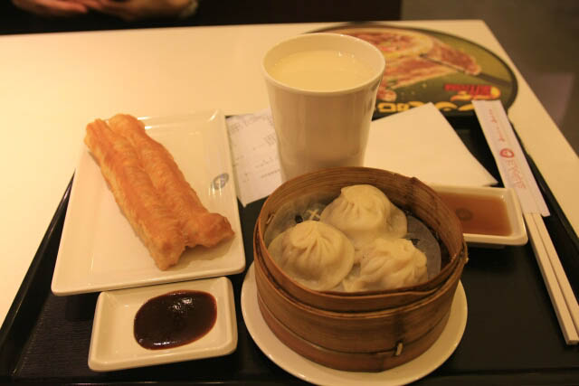 My Simple Breakfast of Dough Sticks, Xiaolongbao and of Course, Soy Milk
