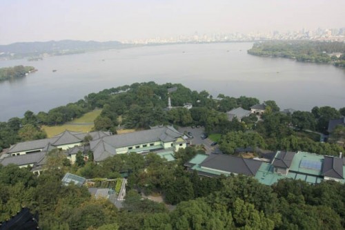 Panoramic View of the West Lake from the Leifeng Pagoda 雷峰塔