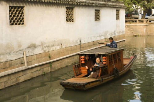 A Tourist Boat on one of Suzhou's Canal