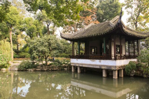 A Pavillion Beside the Lake in the Humble Administrator's Garden 拙政园