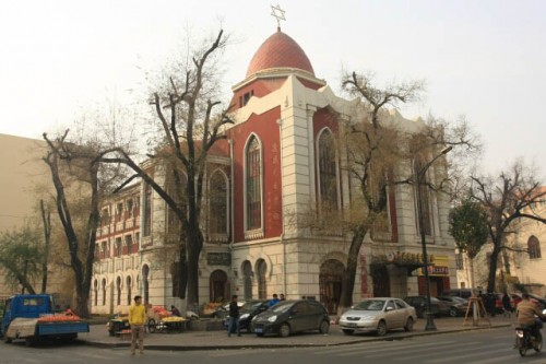 Jewish Synagogue From Across the Street in Haerbin 哈尔滨