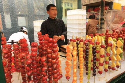 Candied Fruit in Zhongyang Street 中央街 in Haerbin 哈尔滨
