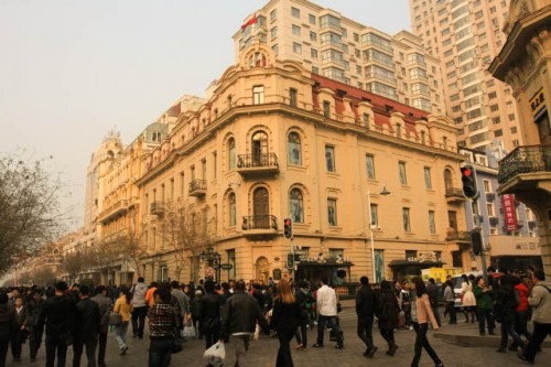 Elegant European Style Architecture in Zhongyang Street 中央街 in Haerbin 哈尔滨
