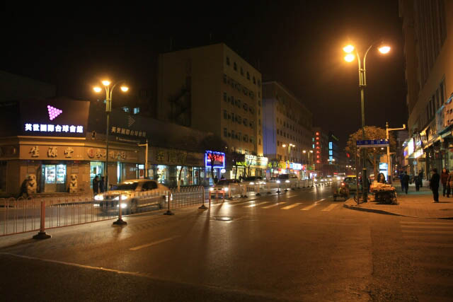 The Streets of Changchun at Night