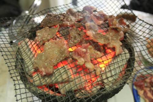 Grilling Some Meat in Ji'an City
