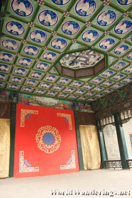 Interiors of the Theater at the Imperial Palace in Shenyang 沈阳故宫