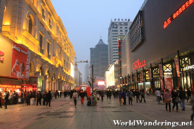 Old and the New Across Each Other at Zhong Street 中街 in Shenyang 沈阳