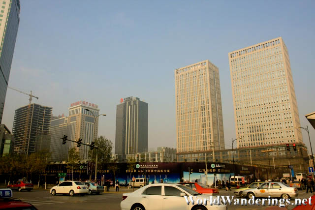 Morning in Shenyang's Central Business District