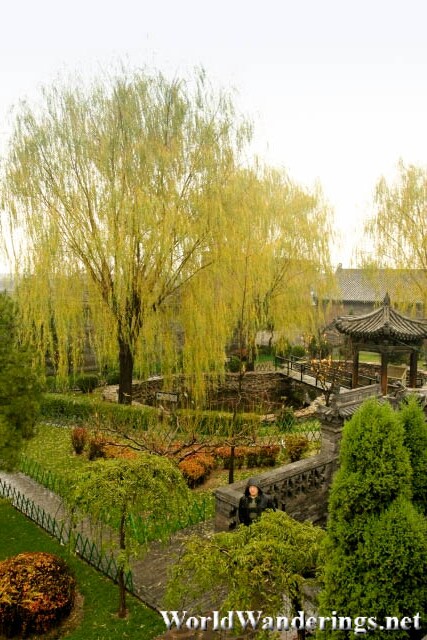 View of a Garden in Pingyao Ancient City 平遥古城