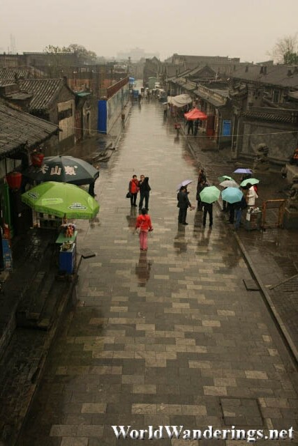 Wet Streets of Pingyao Ancient City 平遥古城