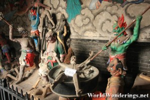 Torture Scene from Hell in the City God Temple 城隍庙 in Pingyao 平遥