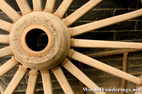 Massive Wheel Used for Transportation of Wealth and Arms