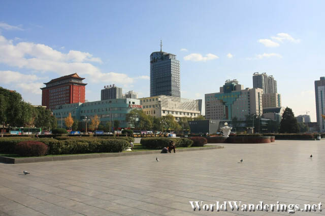 Buildings Around Wuyi Square 五一广场 in Taiyuan 太原