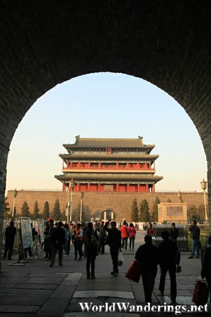 The Zhengyang Gate Through the Archery Tower