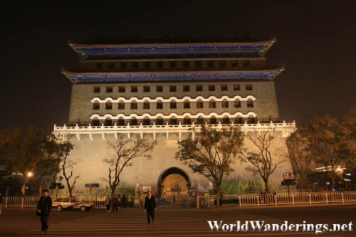 Archery Tower of Zhengyang Gate 正阳门 at Night