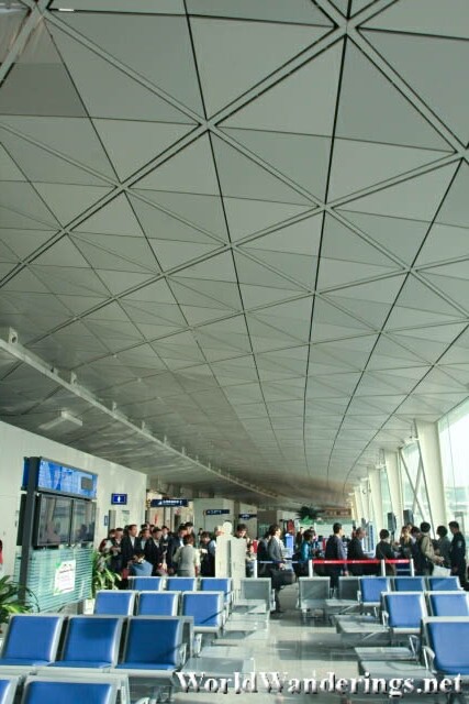 Inside the Tianjin Binhai International Airport 天津滨海国际机场