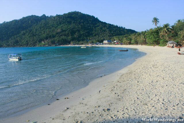 Long Beach in the Morning at Perhentian Kecil