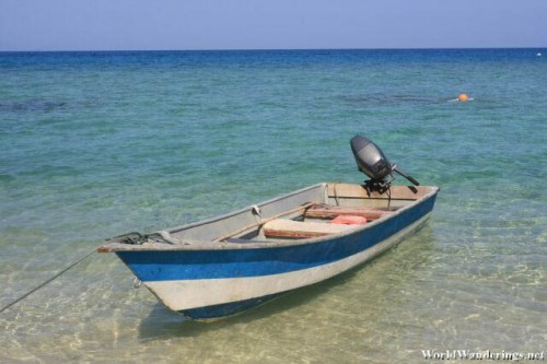 Small Speed Boat at Coral Bay in Perhentian Kecil