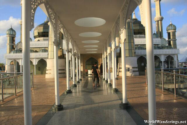 Walkway to the Crystal Mosque